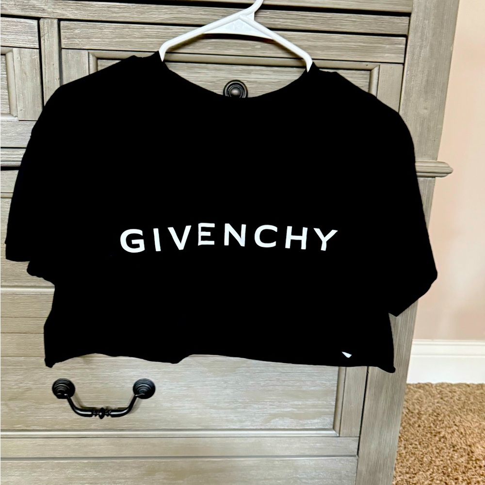 Black Givenchy crop top